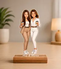 Caricatura Prietene - Statueta Personalizata tip Trofeu