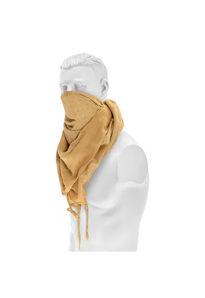 Esarfa Arafat - Bumbac - Coyote Brown - 110 x 110 cm