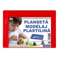 Planseta plastic 28x20cm, pentru modelat plastilina, cu accesorii, Nebo