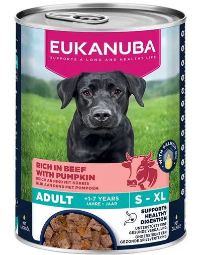 EUKANUBA Life Care Adult Rich in Beef 400 g pate pentru câini bogat în vită și dovleac