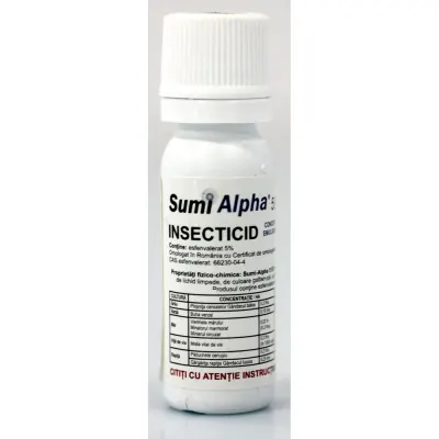 Sumi Alpha 5EC 10 ml, insecticid de contact, Belchim, grau (plosnita cerealelor, gandacul balos), mar (viermele marului, minotaurul marmorat, minierul circular), vita de vie (molia vitei de vie), varza (buha verzei) - Default Title