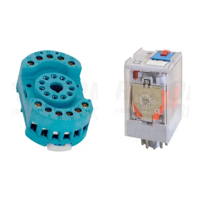 Pachet Soclu Releu RS90-23 + Releu Industrial RT11 24DC 3CO - Control Puternic DC 24V