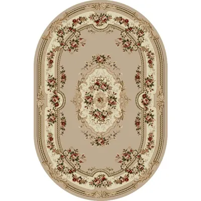 Covor Oval, 60 x 110 cm, Bej, Lotos 575