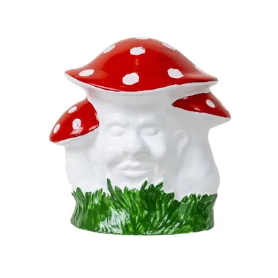 Ciuperca Decorativa Gradina, Latime 21 cm, Inaltime 23 cm, Ceramica