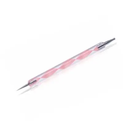 Punctator metalic cu maner din plastic pentru decor unghii