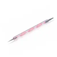 Punctator metalic cu maner din plastic pentru decor unghii