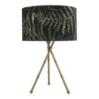 Veioza Bamboo Tripod Table Lamp Antique Brass Base Only