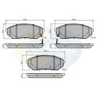 Set placute frana, frana disc COMLINE CBP31178