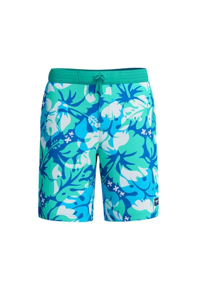 Sort inot barbati Print 20” turquoise/albastru - Albastru