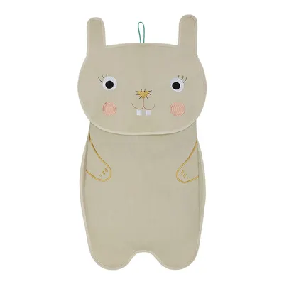 Organizator suspendat crem din material textil 40x1x82 cm Darling Rabbit – OYOY Mini
