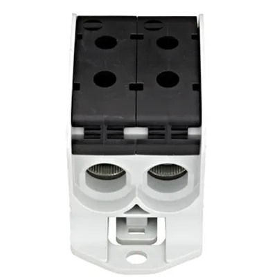Clemă dublă Al-Cu,1 p. negru, 95mmp / 70mmp cu pin