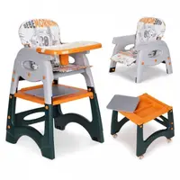 Scaun de masa 2 in 1 pentru copii Ecotoys Portocaliu
