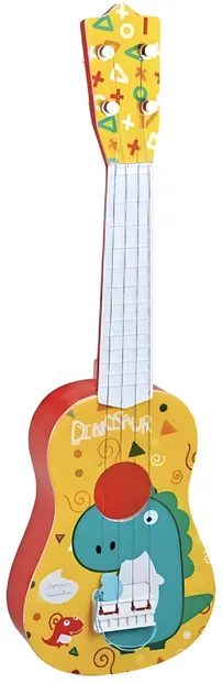 Chitară colorată pentru copii Sonne - Dino Harmonica Pro, 55 cm