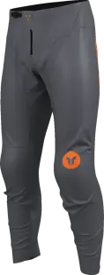 Pantaloni atv cross Thor Ridemode Menace, culoare gri portocaliu, marime 28