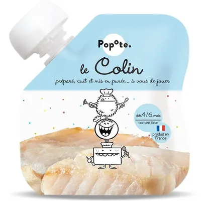 Piure cu 51% Peste Coley din Alaska pentru Copii +4-6 Luni Ecologic/Bio 60g