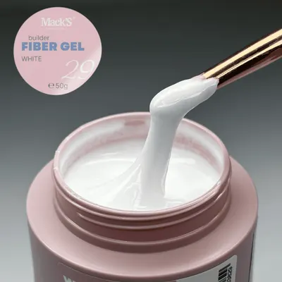 Gel Constructie Fiber White 50ml Macks - FW-MKS