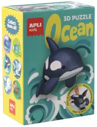 3D puzzle Apli Kids - Ocean, balenă ucigașă cu suport