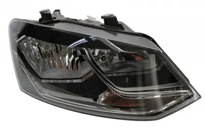 Far fata Dreapta (halogen, H7 H7 W5W WY21W, electric, cu motor, bec, culoare insert: cromat, culoare semnalizator: portocaliu) potrivit VW POLO, POLO V