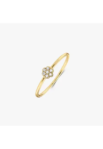 Inel din aur galben Daisy – Diamante