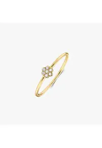 Inel din aur galben Daisy – Diamante