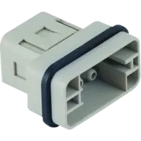 Conector Tata - 32x13 - 8p + E 16a 500v / 6kv / 3 - Crimp Connection - Gri