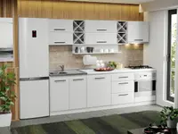 Mobila Bucatarie alba Sofi - 58 - 260 cm