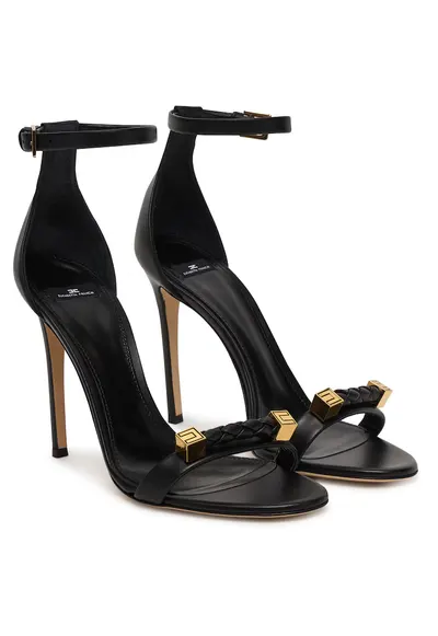 Sandale dama piele naturala - stiletto - negru