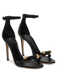 Sandale dama piele naturala - stiletto - negru