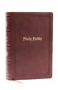 NKJV Bible: Personal Size Giant Print, Brown Leathersoft, Holy Bible, Red Letter, Comfort Print: New King James Version -
