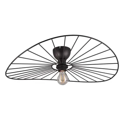 Plafonieră negru-mat ø 60 cm Chapeau – Reality