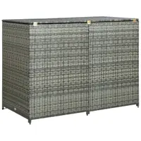 Gossi magazie dubla pentru pubele, antracit, 148x77x111 cm, poliratan