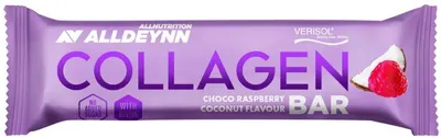 Collagen Bar, cocos și zmeură, 40 g, AllNutrition