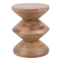 Măsuță auxiliară rotundă din lemn masiv de mango ø 35 cm Totem – Leitmotiv