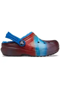Saboti Kids' Classic Lined Out of this World Clog - US Albastru - Bright Cobalt - Alb