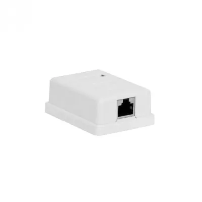 Priza aplicata FTP 1 port cat 6 Alb, KOM-EMT10