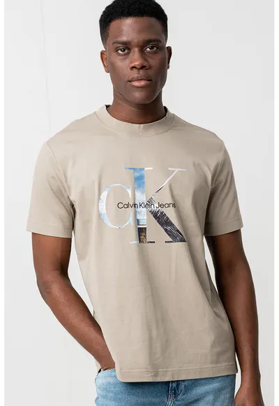 Tricou de bumbac cu logo