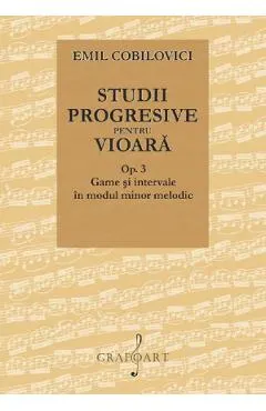 Studii progresive pentru vioara. Op.3 Game si intervale in modul minor melodic