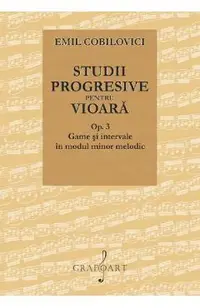 Studii progresive pentru vioara. Op.3 Game si intervale in modul minor melodic