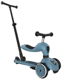 Trotinetă 2 în 1 pentru copii Scoot&Ride - Highwaykick 1 Push & Go, Steel
