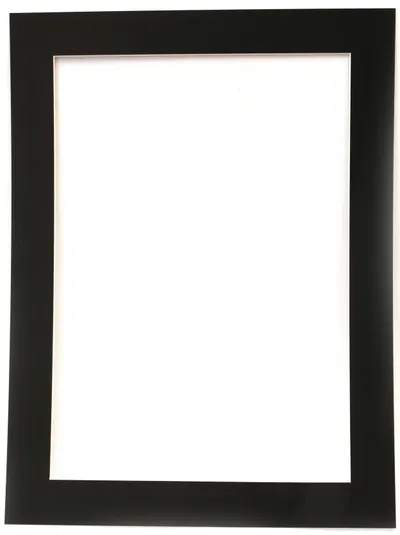 Ramă unică din carton Em Art - 700 g/m2, pentru hârtie A3, dimensiunea exterioară 49 x 36.7 cm, negru