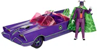 Set figurine de acțiune McFarlane DC Comics: Batman - Batmobile with Joker (Batman '66) (Gold Label)