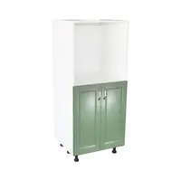 Soldat 60 cu 2 usi cu spatiu cuptor Zebra MDF verde drept