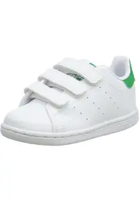 Pantofi sport copii - Stan Smith - Piele ecologica - Alb/Verde - Alb