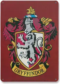 Placă metalică Logoshirt Movies: Harry Potter - Gryffindor