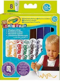 Markere lavabile Crayola Mini Kids - 8 culori