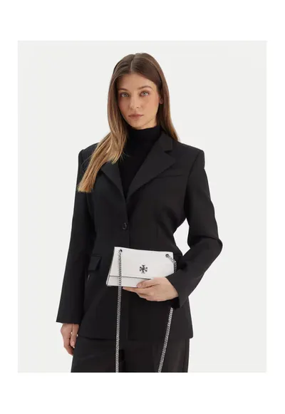 Geanta dama Kira Turnlock Mini B - alb - din piele ecologica