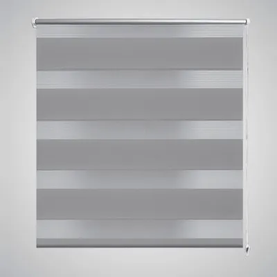Jaluzea tip zebra, 40 x 100 cm, gri