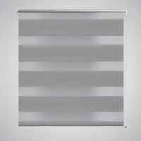 Jaluzea tip zebra, 40 x 100 cm, gri