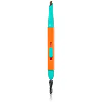 Trouble Maker Feral Brow Blade creion pentru sprancene perie 2 in 1 culoare Dark Brown 0.12 g