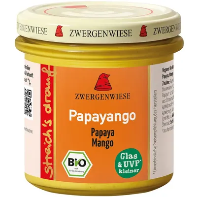 Crema Tartinabila Vegetala Papayango cu Papaya Picanta si Mango fara Gluten Ecologica/Bio 135g
